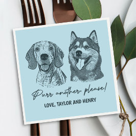 Spint een ander alsjeblieft Gepersonaliseerd Pet b Servet