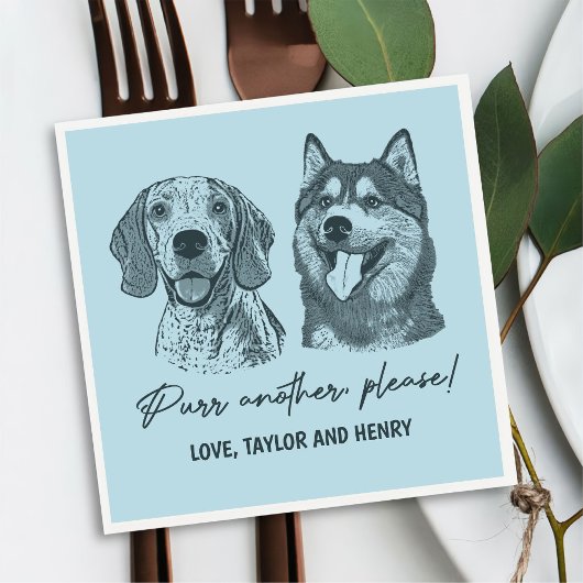 Spint een ander alsjeblieft Gepersonaliseerd Pet b Servet