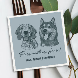 Spint een ander alsjeblieft Gepersonaliseerd Pet b Servet