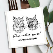 Spint een ander alsjeblieft Gepersonaliseerd Pet b Servet