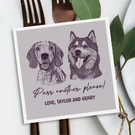 Spint een ander alsjeblieft Gepersonaliseerd Pet b Servet