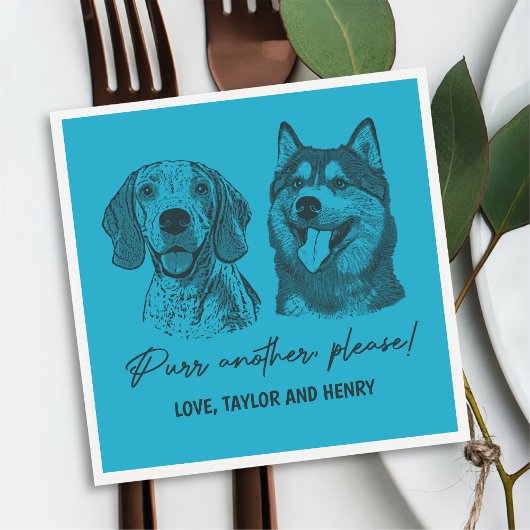 Spint een ander alsjeblieft Gepersonaliseerd Pet b Servet