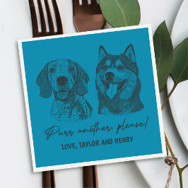 Spint een ander alsjeblieft Gepersonaliseerd Pet b Servet