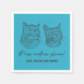 Spint een ander alsjeblieft Gepersonaliseerd Pet b Servet (Voorkant)