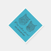 Spint een ander alsjeblieft Gepersonaliseerd Pet b Servet (Hoek)