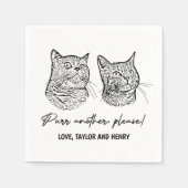 Spint een ander alsjeblieft Gepersonaliseerd Pet b Servet (Voorkant)