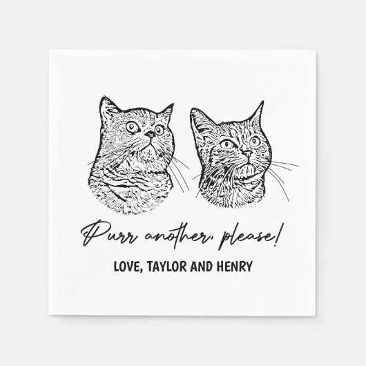 Spint een ander alsjeblieft Gepersonaliseerd Pet b Servet (Voorkant)