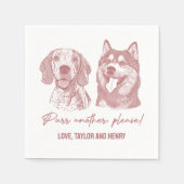 Spint een ander alsjeblieft Gepersonaliseerd Pet b Servet (Voorkant)