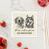 Spint een ander alsjeblieft Gepersonaliseerd Pet b Servet (Insitu)