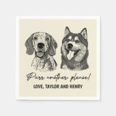 Spint een ander alsjeblieft Gepersonaliseerd Pet b Servet (Voorkant)