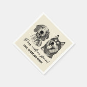 Spint een ander alsjeblieft Gepersonaliseerd Pet b Servet (Hoek)