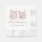 Spint een ander alsjeblieft Gepersonaliseerd Pet b Servet (Voorkant)