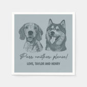 Spint een ander alsjeblieft Gepersonaliseerd Pet b Servet (Voorkant)