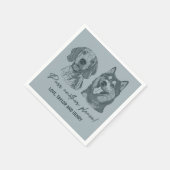 Spint een ander alsjeblieft Gepersonaliseerd Pet b Servet (Hoek)