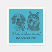 Spint een ander alsjeblieft Gepersonaliseerd Pet b Servet (Voorkant)