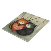 Spint-Ever Yours Kitty Cat Knuffels Geïllustreerde Tegeltje (Zijkant)