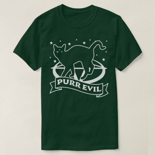 Spint Evil Cat Funny Gothic Halloween Black Cat Lo T-shirt (Design voorkant)