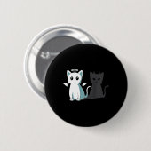 Spint Evil Devil Cat Happy Halloween Cat Angel Dev Ronde Button 5,7 Cm (Voorkant /achterkant)