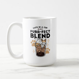 Spint-fect Blend: Kat en Koffie Kunst voor Pet Lov Koffiemok