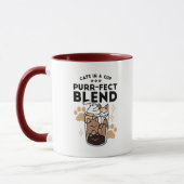 Spint-fect Blend: Kat en Koffie Kunst voor Pet Lov Mok (Links)