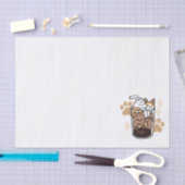 Spint-fect Blend: Kat en Koffie Kunst voor Pet Lov Tissuepapier (Craft)