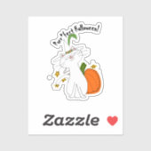 Spint*fect Cat Pumpkin Halloween Sticker (Vel)