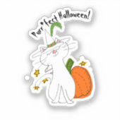 Spint*fect Cat Pumpkin Halloween Sticker (Voorkant)