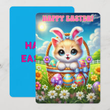 Spint-fect Easter Kitten Basket Groeten