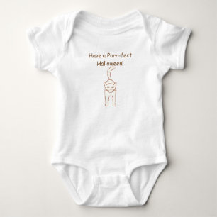 Spint-fect Halloween Outline of Cat Standing Shirt