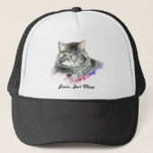 Spint fect mam voor de kattenlover trucker pet (Voorkant)