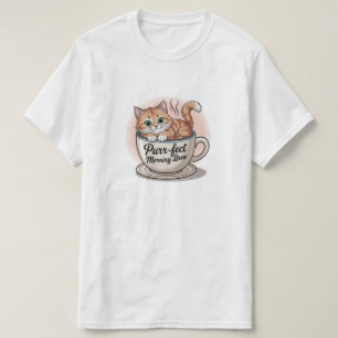 "Spint-fect Morning Brew Cat Mok - Schattigee koff T-shirt