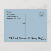 "Spint-fect"Nieuwe Kat Aankondiging Briefkaart (Achterkant)