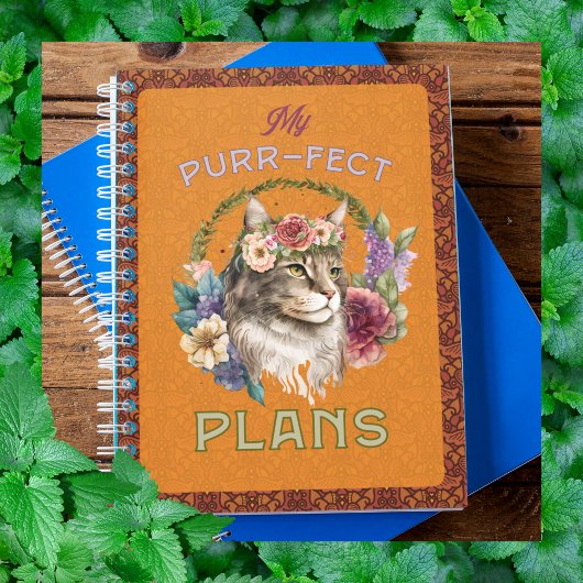 Spint-fect plannen Maine Coon geelbruin Planner