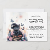 🐈‍⬛Spint-fectly Spooky Halloween Party Kaart (Voorkant)