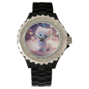 Spint-fecttijd: Schattige Cat Handhorloge Horloge