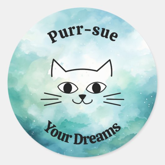 Spint-gebruik je dromen ronde sticker (Voorkant)