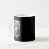 Spint-haps Later Funny Cat Lover Pun Relaxing Lazy Koffiemok (Voorkant links)