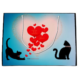 Spint liefde - Cat Valentijn Gift Bag - Be Mind Groot Cadeauzakje
