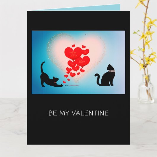 Spint liefde - Cat Valentijn Gift Bag - Be Mind Kaart (Gele Bloem)