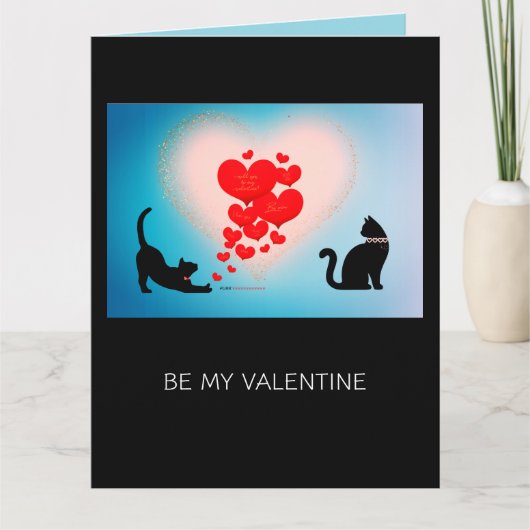 Spint liefde - Cat Valentijn Gift Bag - Be Mind Kaart (Voorkant)