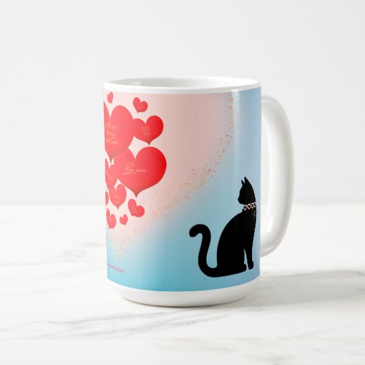 Spint liefde - Cat Valentijn Gift Bag - Be Mind Koffiemok (Voorkant rechts)