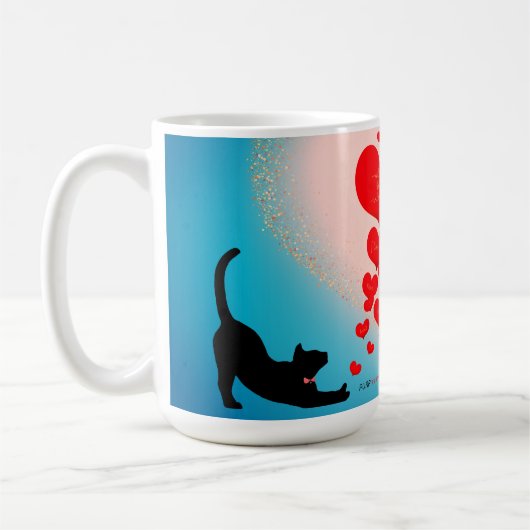 Spint liefde - Cat Valentijn Gift Bag - Be Mind Koffiemok (Links)