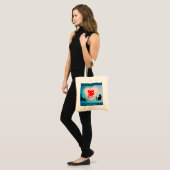 Spint liefde - Cat Valentijn Gift Bag - Be Mind Tote Bag (Voorkant (model))