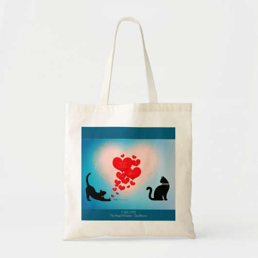 Spint liefde - Cat Valentijn Gift Bag - Be Mind Tote Bag (Voorkant)