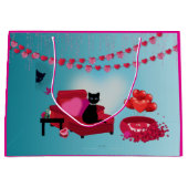 Spint Liefde - Cupido - Kat Gift Bag Groot Cadeauzakje (Voorkant)