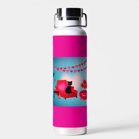 Spint Liefde - Cupido - Kat Gift Bag Waterfles (Achterkant)