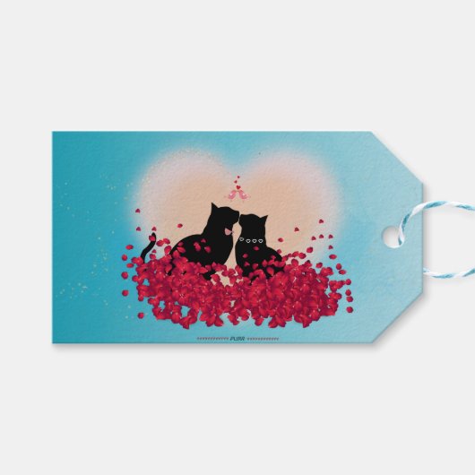 Spint liefde - Kiss Gift Bag Cadeaulabel (Voorkant (Horizontaal))