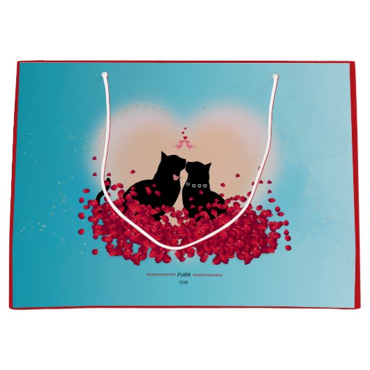 Spint liefde - Kiss Gift Bag Groot Cadeauzakje (Voorkant)