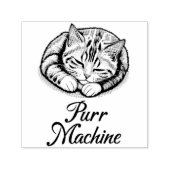 Spint machine, Schattigee slaap Gestreepte kat Zelfinktende Stempel (Design)