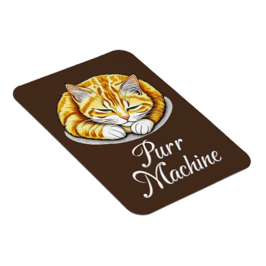 Spint machine, Schattigee slapende gemberkat Magneet (Rechterzijde)